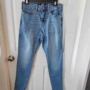 Hollister Blue Athletic Skinny Jeans